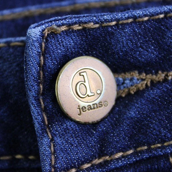 D. Jeans Dark Wash Blue Bermuda Jean Shorts Womens Size 8