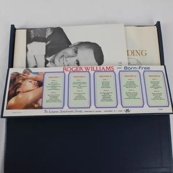 Longines Symphonette Society Roger Williams Born Free Vinyl Record Album Set