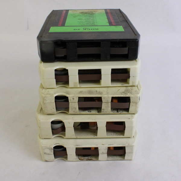 Lot of 5 Vintage 8 Track Tapes Featuring Various Artists & Genres 