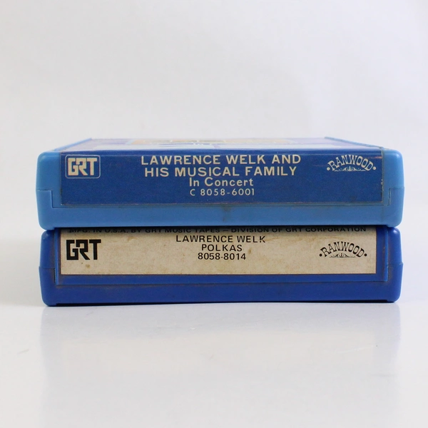 Lot of Two Lawrence Welk Vintage 8 Tracks GRT Music Tapes