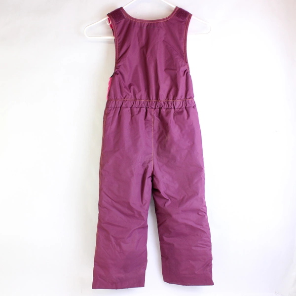 White Sierra Think Outside Pink/Purple Overall Bib Snow Pants Kids Size 4T