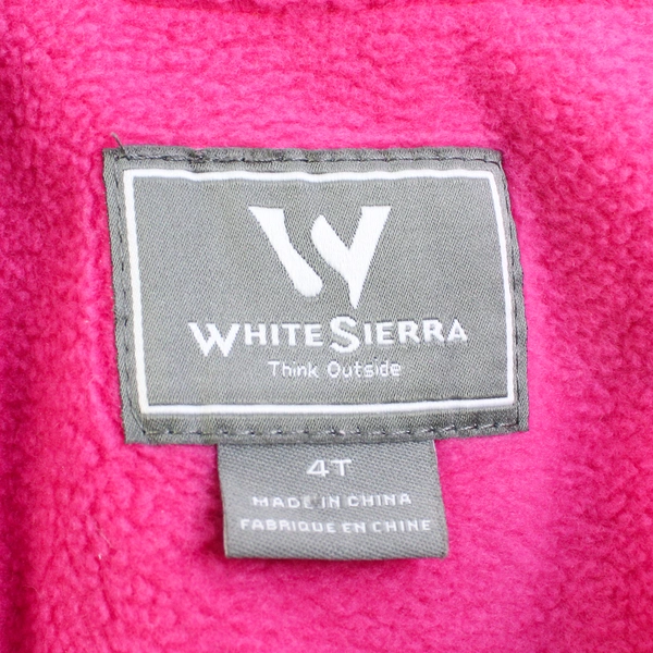 White Sierra Think Outside Pink/Purple Overall Bib Snow Pants Kids Size 4T