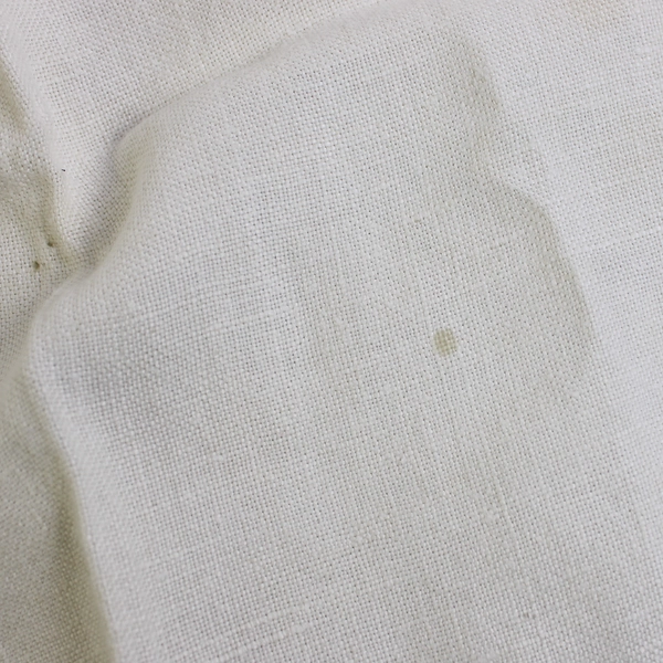 Vintage Cutwork White Guest Towel Gray Embroidery Flawed