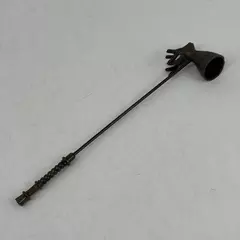 Vintage Bronze Deer Candle Snuffer 12.5 Inch