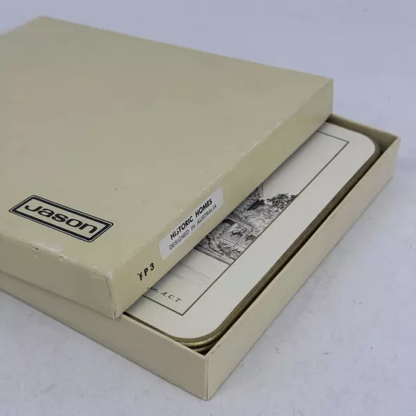 Set of 6 Jason Australia Historic Homes Print Placemats By Artist Clarrie Cox