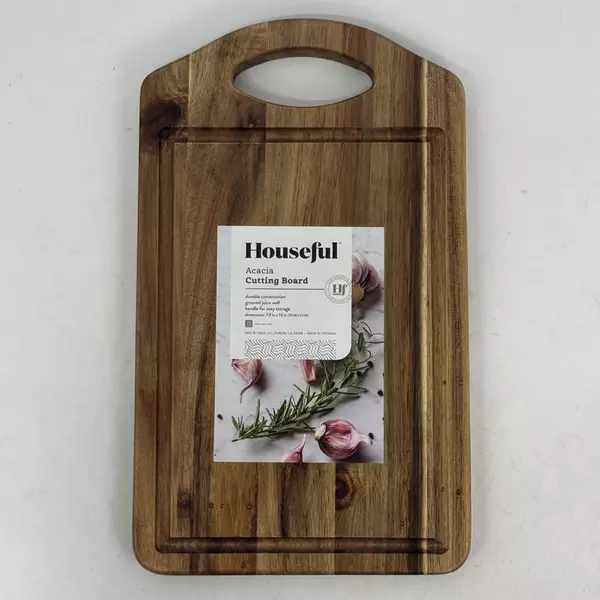 Houseful Acacia Wood Cutting Board 7.9 x13 Inch New