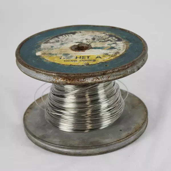 Vintage Industrial Metal Wire Spool Rustic 