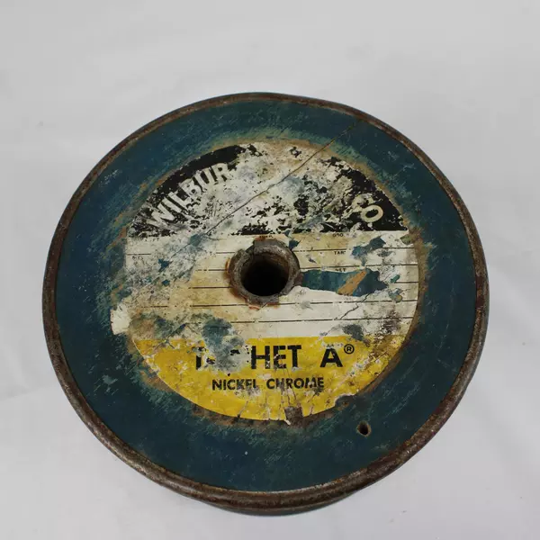 Vintage Industrial Metal Wire Spool Rustic 