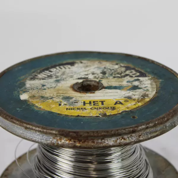 Vintage Industrial Metal Wire Spool Rustic 