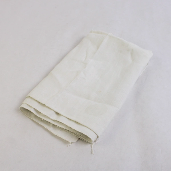 Vintage White Cutwork Embroidered Towel 21" x 30" Flawed