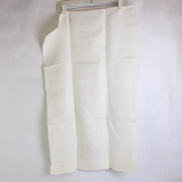 Set of 2 Vintage Off-White Queen Pillowcases 21"x 33" Flawed