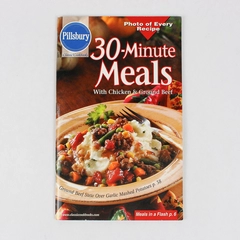 Pillsbury Classic Cookbooks 30 Minute Meals With Chicken & Ground Beef 2002 PB