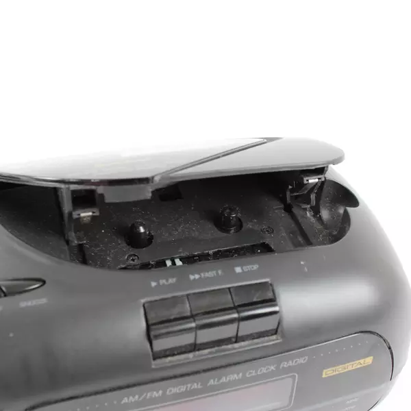 Vintage Cassette Player Alarm Clock AM/FM Radio Lenoxx CR-186