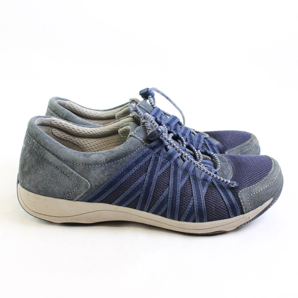 Dansko Honor Dark Blue Suede Walking Shoes Sneakers Women's Size 7.5