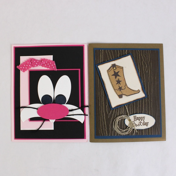 Lot of 7 Stampin' Up Handmade Greeting Cards Various Occasions