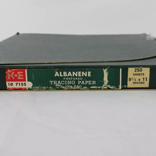 Keuffel & Esser K&E Albanene Prepared Tracing Paper 250 Sheet Pad 8.5x11