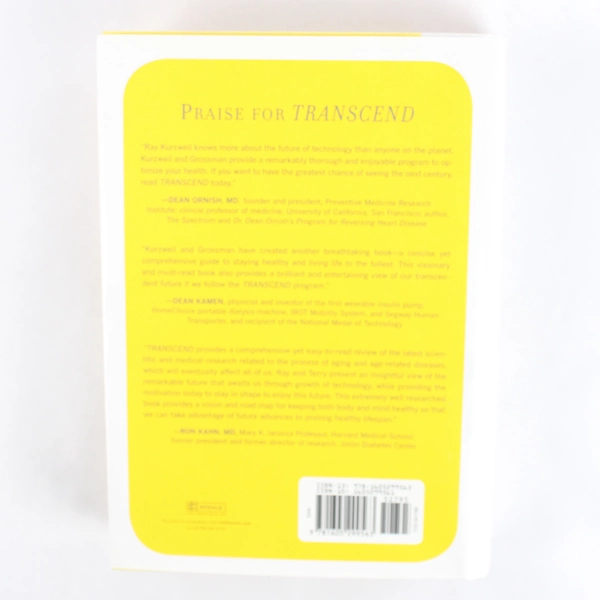 Transcend Nine Steps to Living Well Forever Ray Kurzweil Terry Grossman 2009 HC