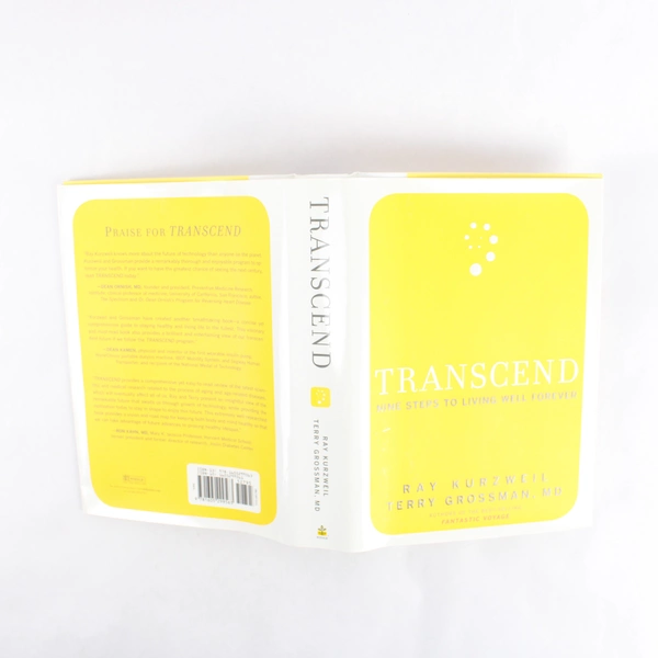 Transcend Nine Steps to Living Well Forever Ray Kurzweil Terry Grossman 2009 HC