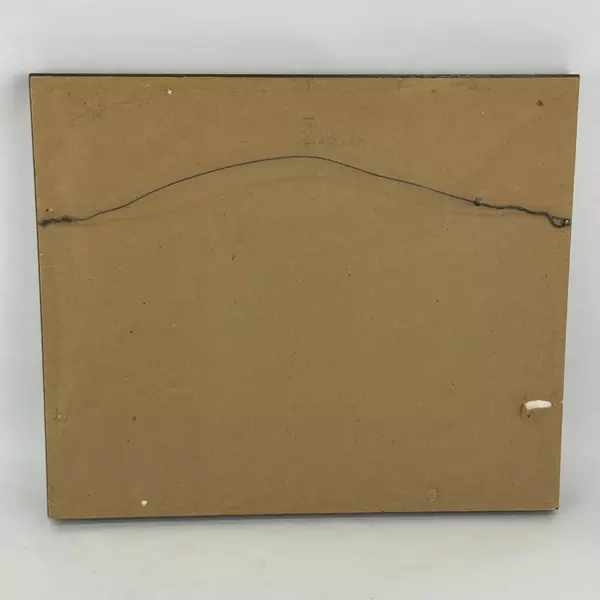 Framed And Matted Mama Pig with Piglets Farm Scene Completed Cross Stitch Piece