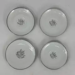 3 Vintage Replacement Noritake China Taryn Saucers And 1 Bread Plate
