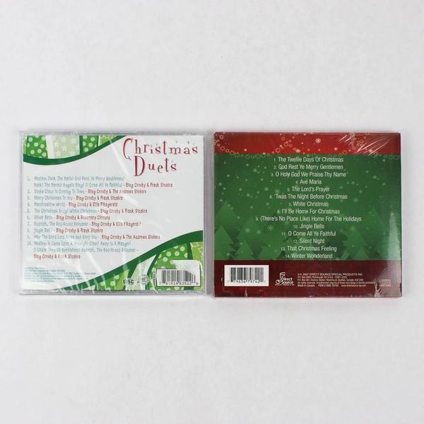 Lot of 2 Christmas CDs Bing Crosby Perry Como Unopened Sealed Duets & Singles