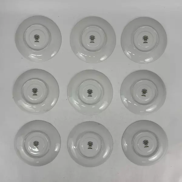 Set of 9 Vintage Noritake China Gaylord Saucers 6 inch