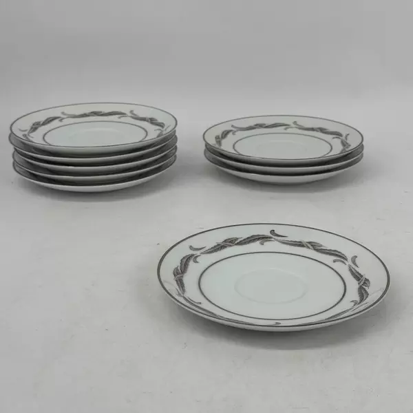 Set of 9 Vintage Noritake China Gaylord Saucers 6 inch