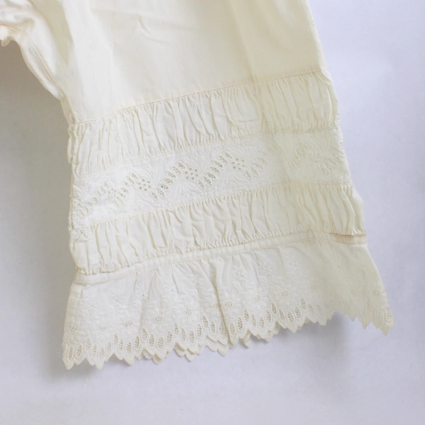 Vintage Off-White Mid-Calf Costume Bloomers 24" Waist Flawed