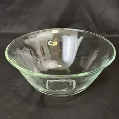 10 Inch Round Clear Glass Mixing Salad or Serving Bowl