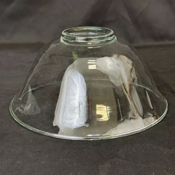 10 Inch Round Clear Glass Mixing Salad or Serving Bowl