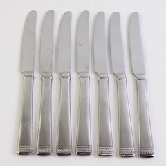Lot of 7 Gorham Lady Anne Signature Flatware Solid Knives 18/10 Stainless Steel