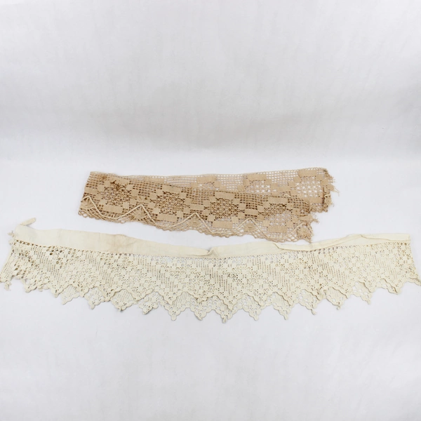 Lot of 7 Vintage Crochet Edge Pieces for DIY Crafts and Fabric Upcycling