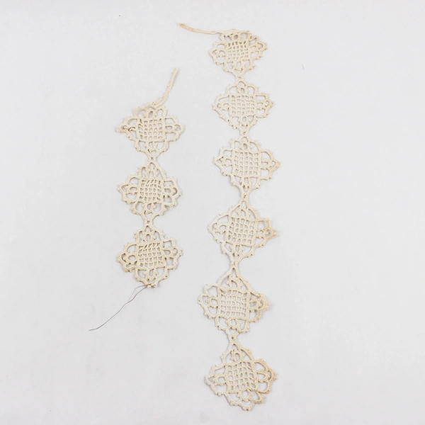 Lot of 7 Vintage Crochet Edge Pieces for DIY Crafts and Fabric Upcycling