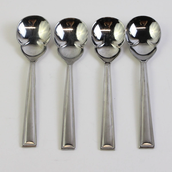Set of 4 Gorham Marabella 6.5" Sugar Spoons Stainless Steel 18/10 