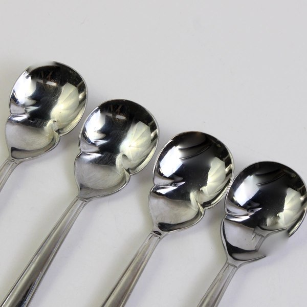 Set of 4 Gorham Marabella 6.5" Sugar Spoons Stainless Steel 18/10 