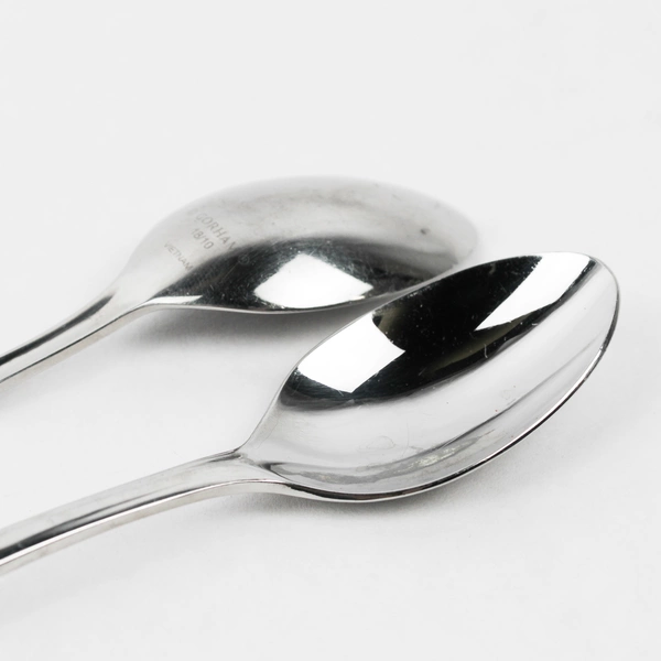 Set of 2 Gorham Biscayne 18/10 Stainless Steel 6" Teaspoons Hammered