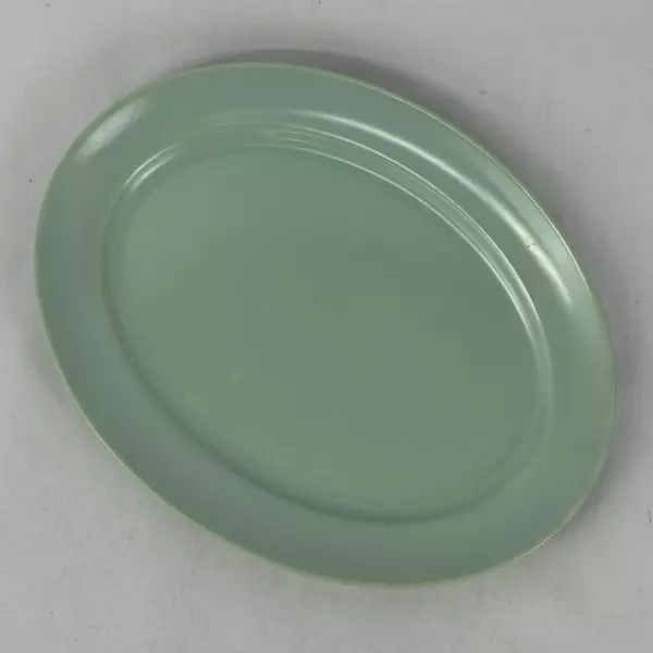Vintage Franciscan Ware El Patio Green Oval Platter 10 x 13 Inch