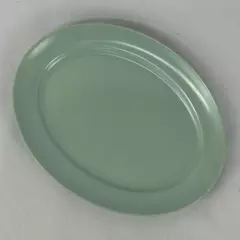 Vintage Franciscan Ware El Patio Green Oval Platter 10 x 13 Inch