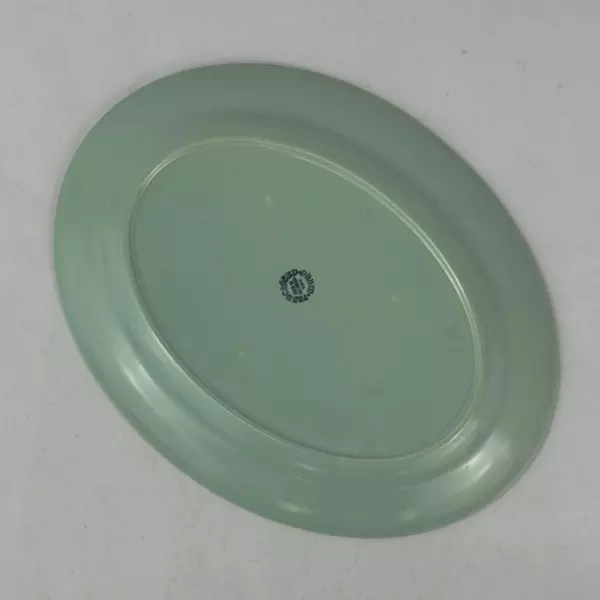 Vintage Franciscan Ware El Patio Green Oval Platter 10 x 13 Inch