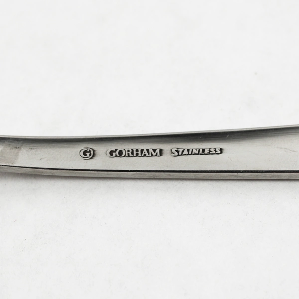 Set of 2 Gorham Amphora Cold Meat Serving Fork Stainless Glossy 9" Flatware