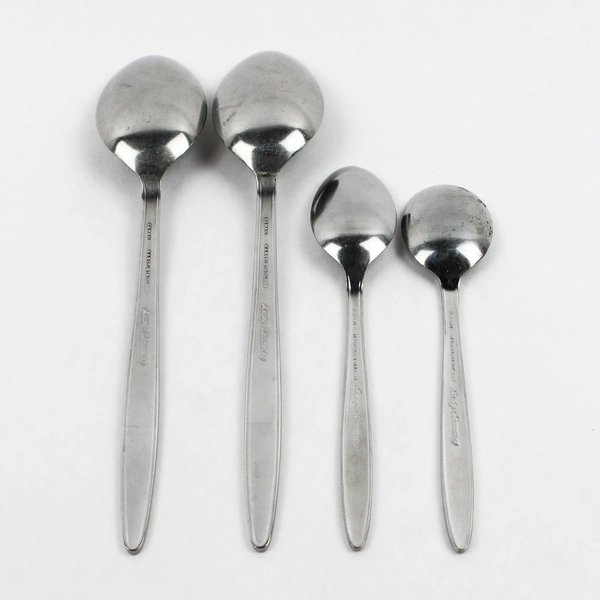 Lot of 4 Nasco Lady Charming Spoon Set Stainless Steel Japan