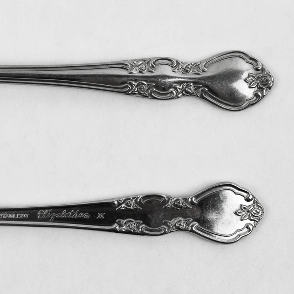 Lot of 2 Nasco Elizabeth 7" Gumbo Soup Spoon Stainless Steel Japan