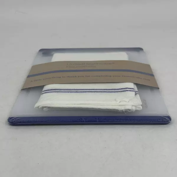 United Healthcare House Calls Kitchen Dish Towel & Cutting Board Set NEW
