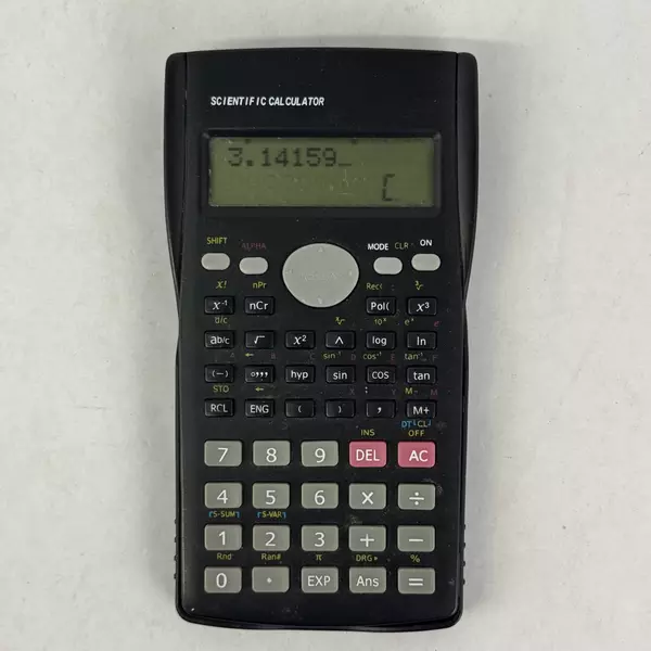 Scientific Electronic Battery Operated Calculator Black Works