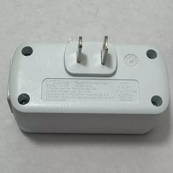 LITESUN Digital Plug In Outlet Timer Clock Model LTS-T21