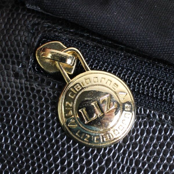 Liz Claiborne Small Black Faux Alligator Skin Crossbody Purse