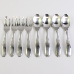 Set of 8 Royal Doulton Gordon Ramsey Flatware Stainless Steel 18/10 Spoons/Forks