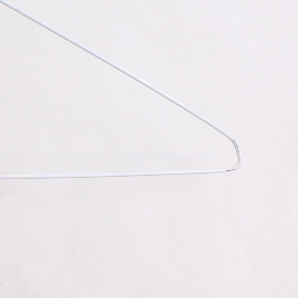 Lot of 20 White Wire Hangers for Clothing Shirts Standard Adult Size