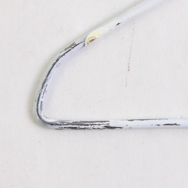 Lot of 20 White Wire Hangers for Clothing Shirts Standard Adult Size