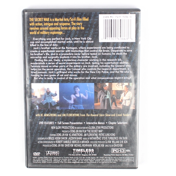The Secret War DVD 2007 Timeless Media Rated PG-13